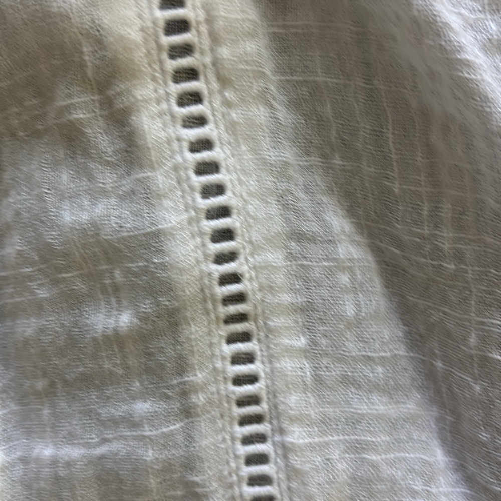 Sundance Artist’s White Peasant Blouse Ladder Lace Casual Wardrobe Boho S - Picture 3 of 4